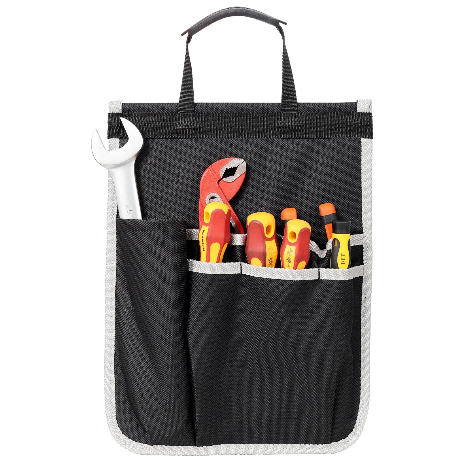 Oxford Cloth Multifunctional Tool Backpack, Heavy-Duty Tool Bag Multiple Pockets