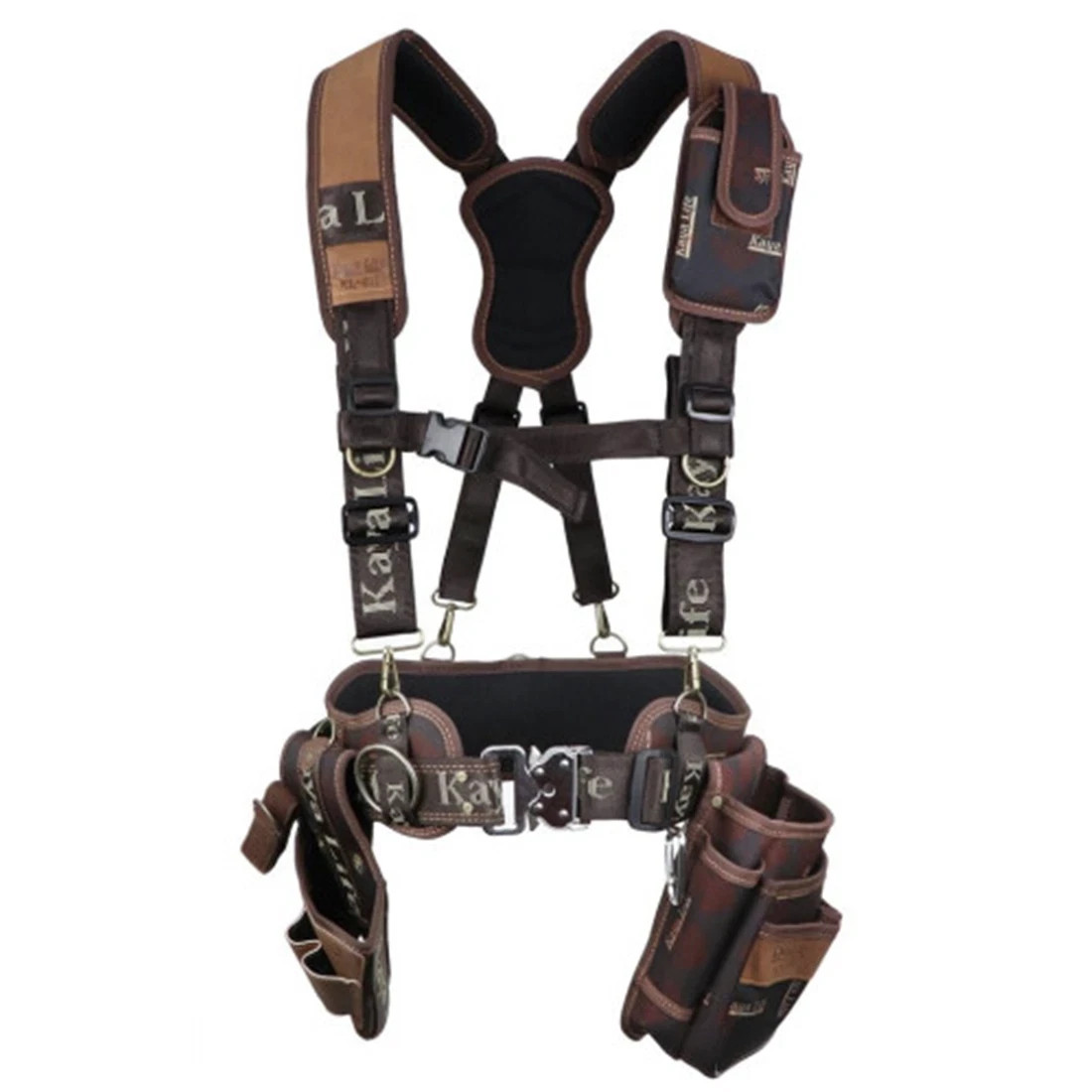 KAYA LIFE KL600 Work Tool Belt Suspenders Drill Pouch Holder Original