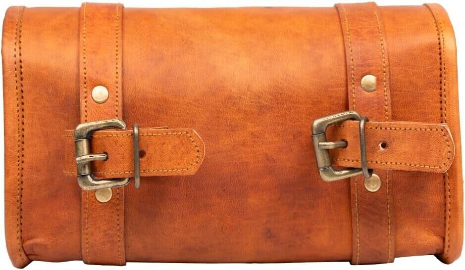 Handmade Genuine Leather Handle Saddle Bag Utility Tool kit Best Christmas Gift