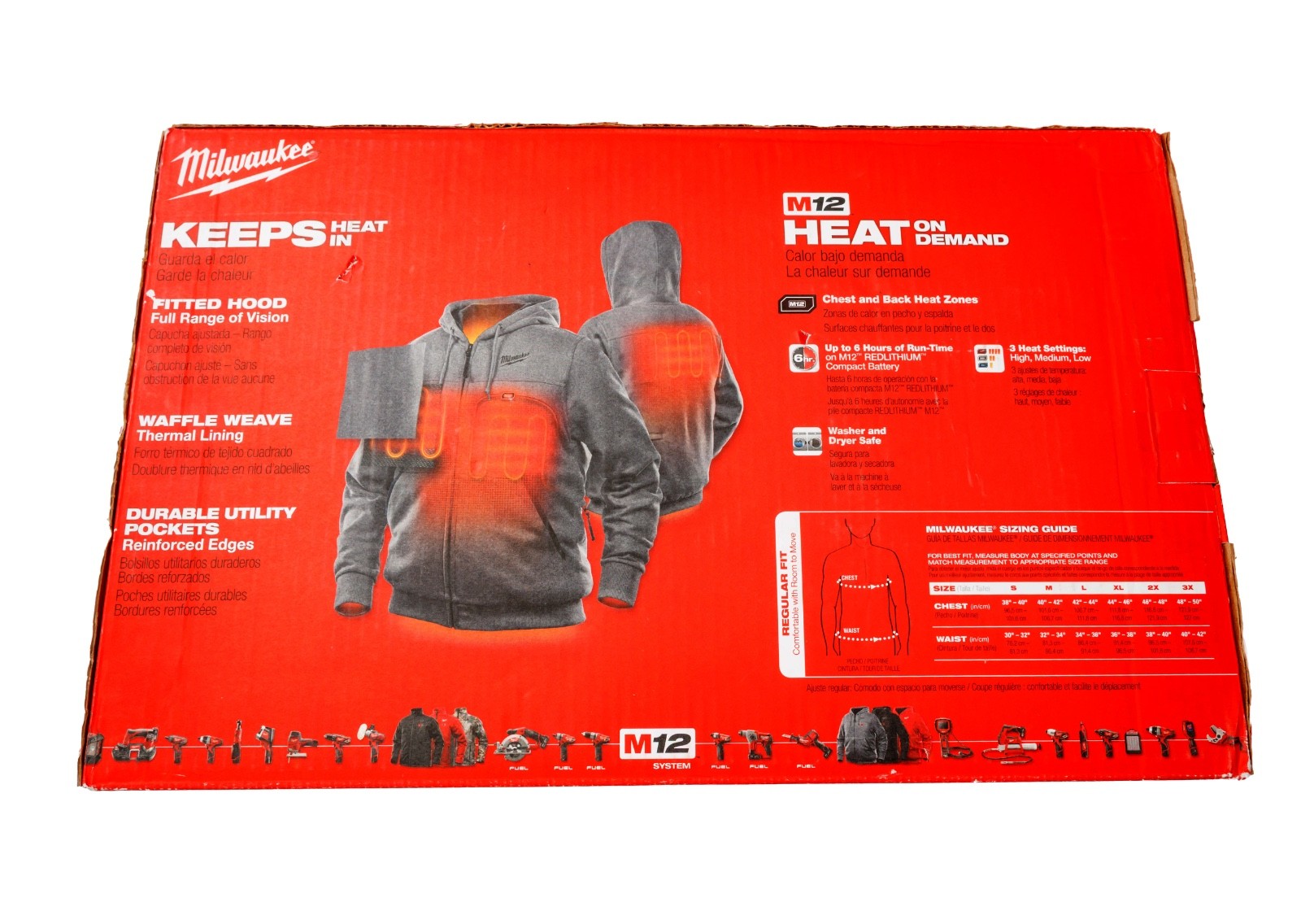 Milwaukee M12 Heated Hoodie Kit Mens S Jacket with Battery & Charger NEW