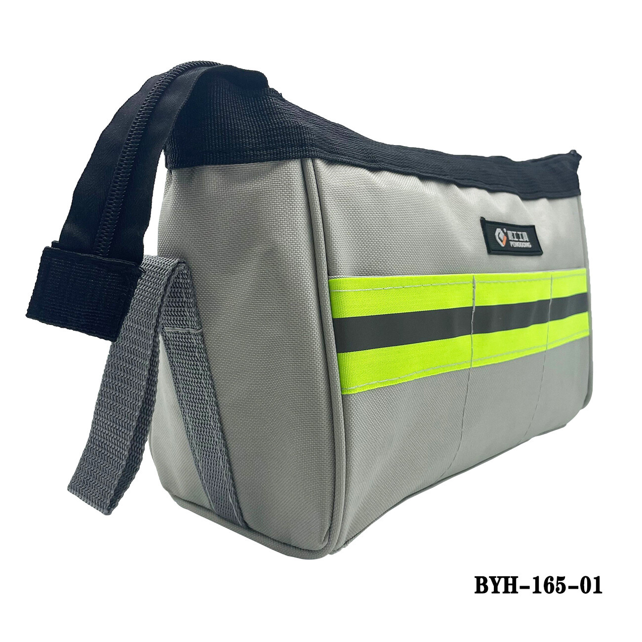 Heavy Duty Professional Tool Bag with Metal Zippers Wide Mouth Multi-Purpose Pro