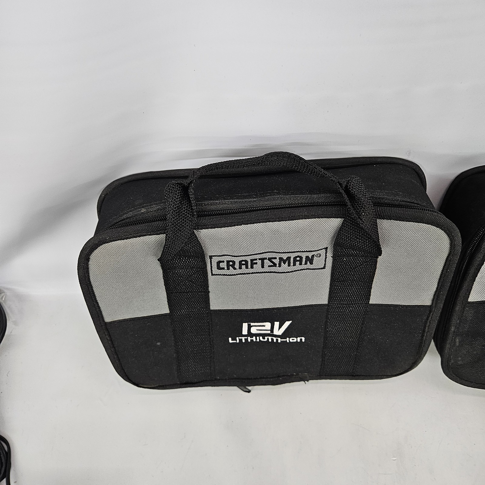 Lot of 2 Craftsman NEXTEC 12V Large Tool Case Bags 16″ X 9.5″ X 3″