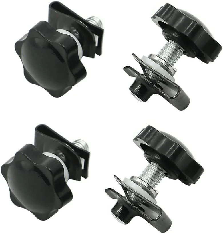 Black Hardbagger Security Theft Deterrent Saddlebag Locks Mounting Hardware Fit