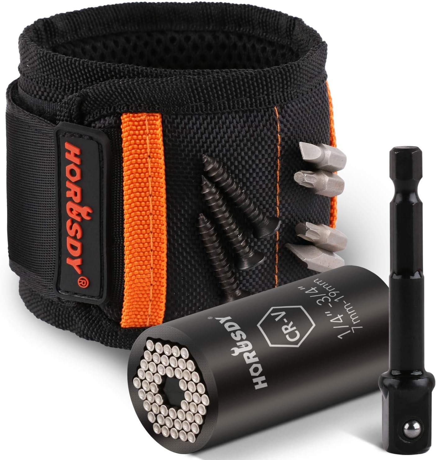 Magnetic Wristband & Universal Socket Grip (7–19Mm), Stocking Stuffers Gifts for