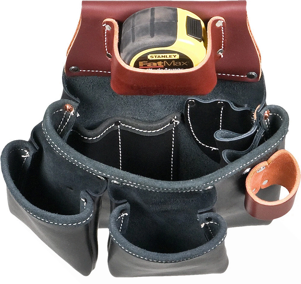 Occidental Leather B5018DB 11-Pocket Right Hand All Leather Black Pro Tool Bag