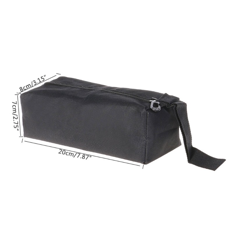 600D Oxford Canvas Hand Tool Bag Screw Nails Drill Bit Metal Parts Storage for C