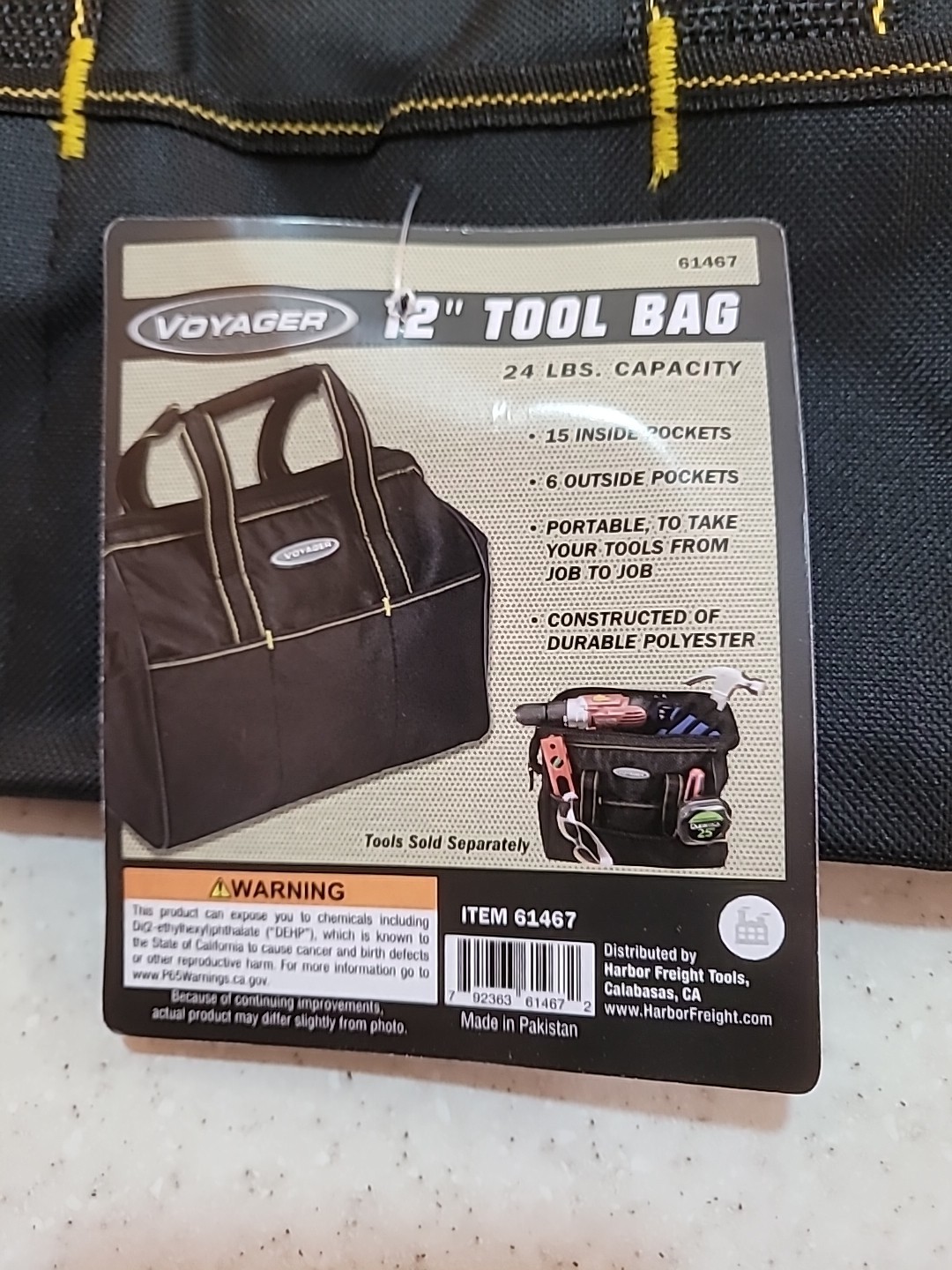 2 X Voyager 12″ Portable Tool Bag with 21 Pockets and 24 lb Capacity Tool Bag