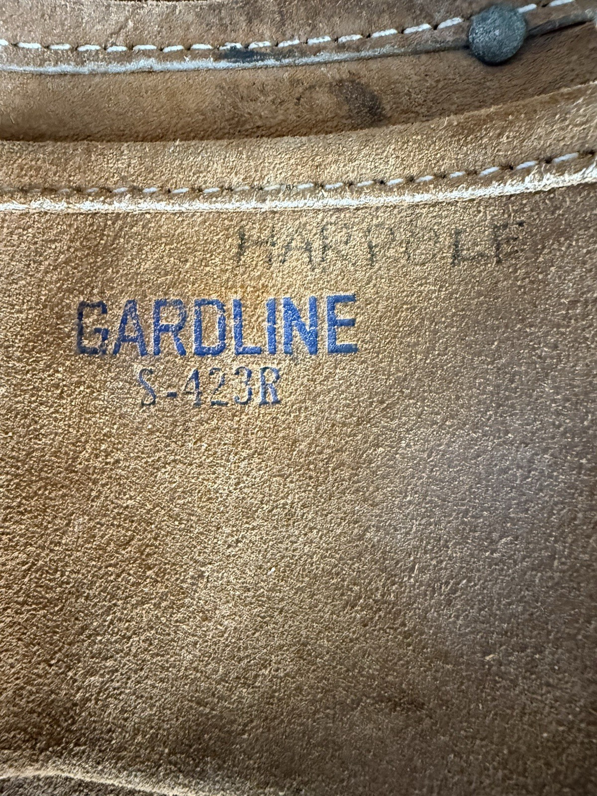 GARDLINE S-123R Tool belt carpenter Leather holder AS SHOWN, SEE REMARKS