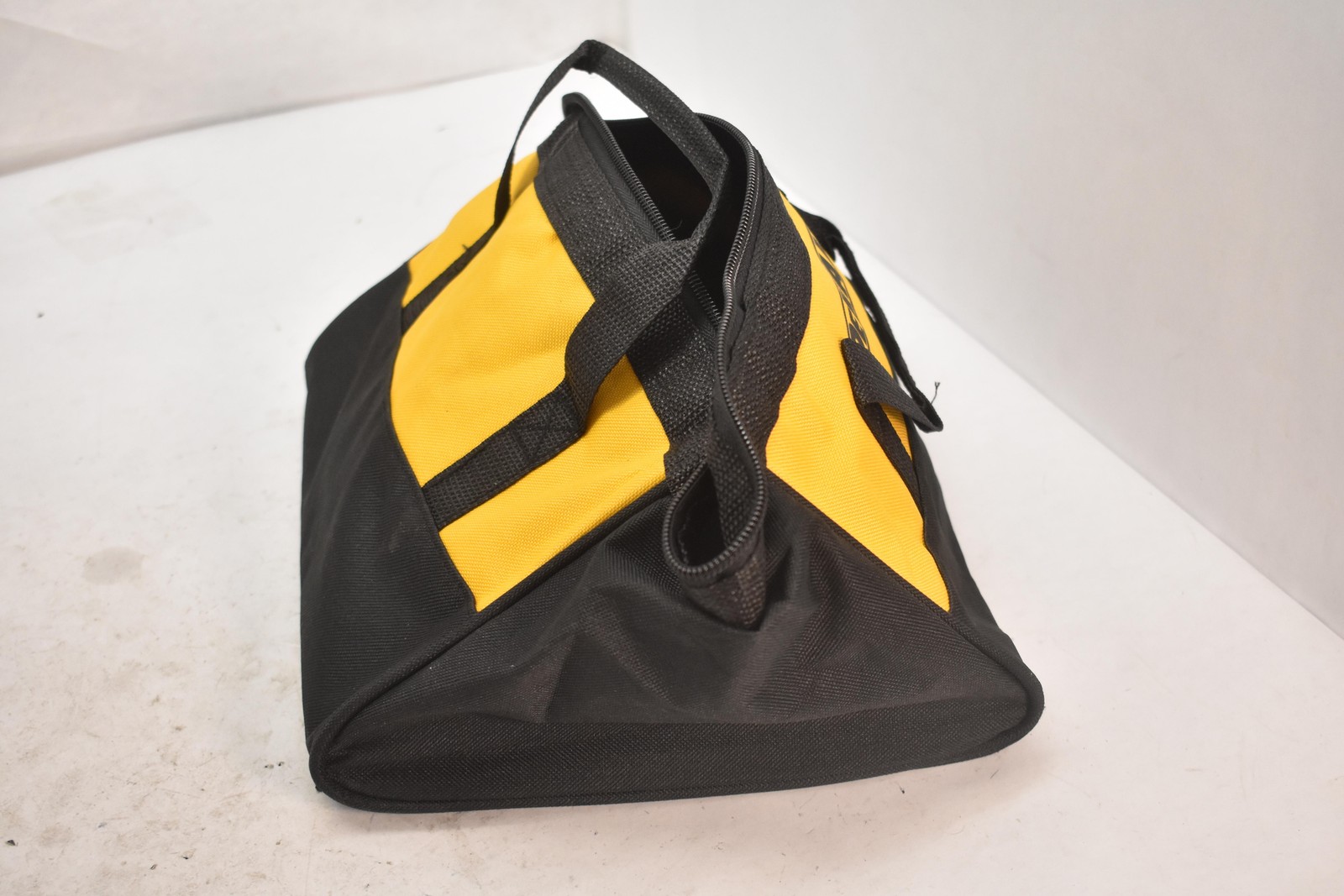 DEWALT Tool Bag Tote Small Yellow Black Fabric Soft Sided Zippered Carry Case