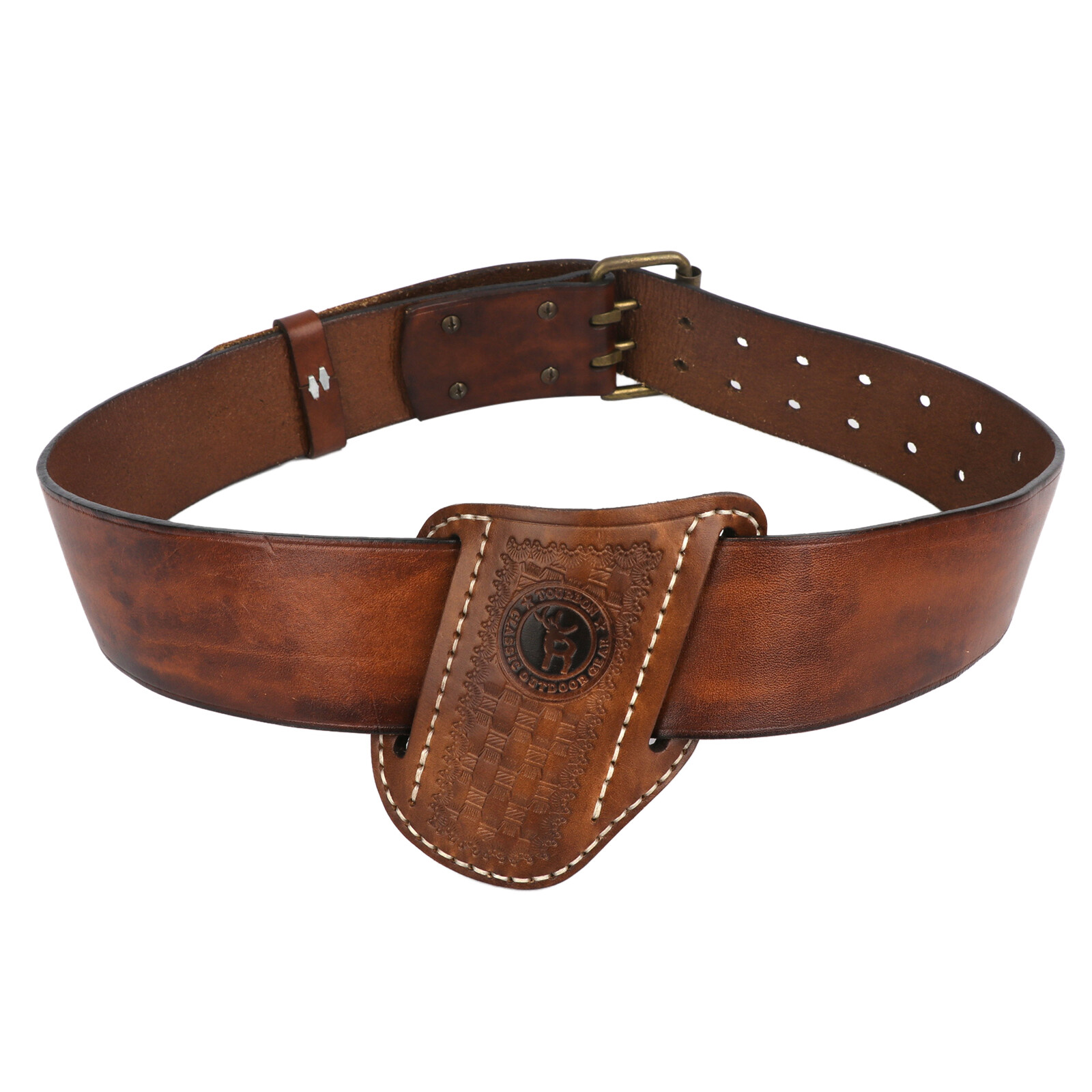 TOURBON Leather Tool Belt Sheath Folding Knife Pocket Carry Gift-Specialoffer