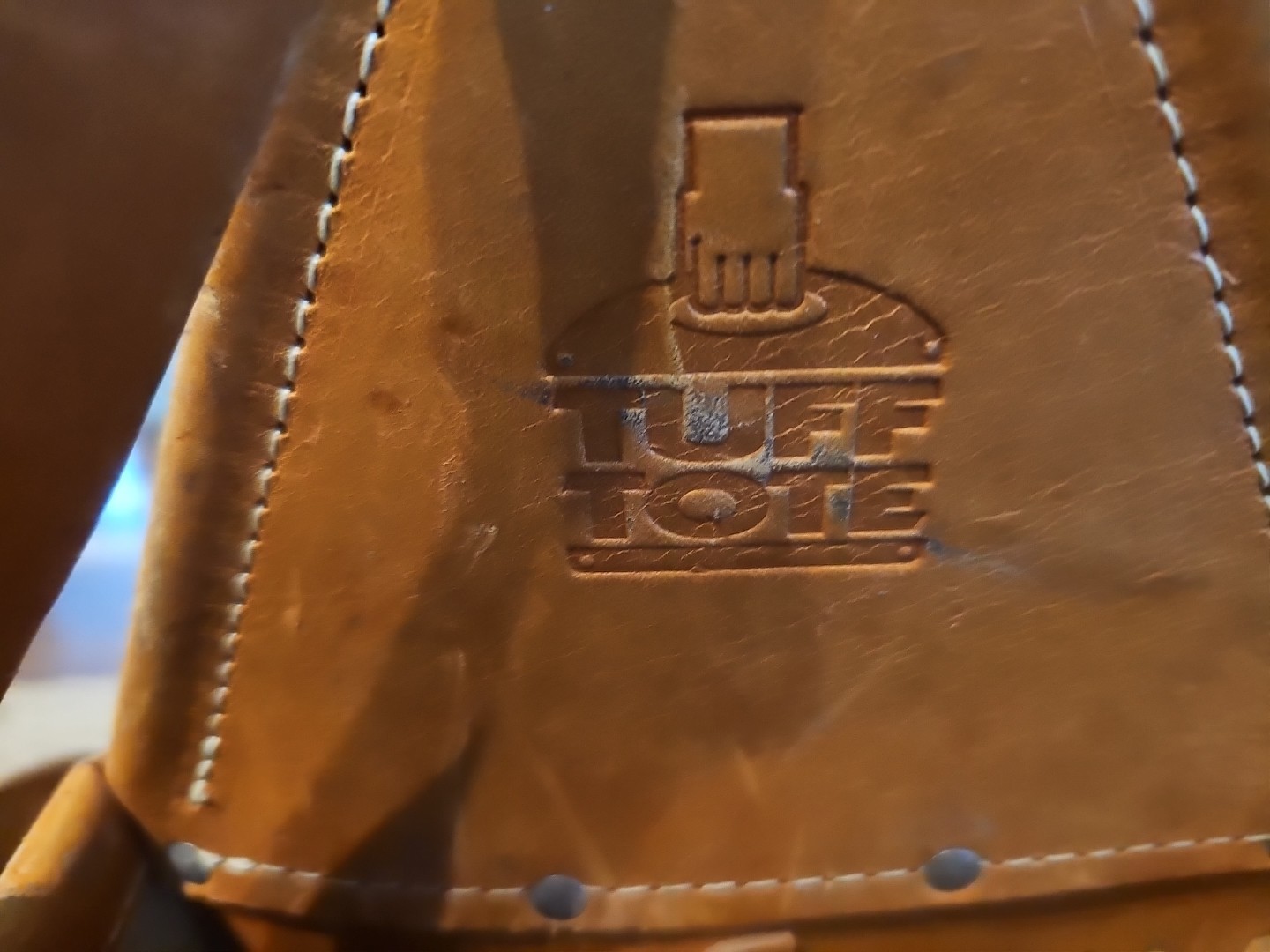 Ideal Tuff Tote 35-975 Leather Electrician Tool Bag Lineman Hand Crafted