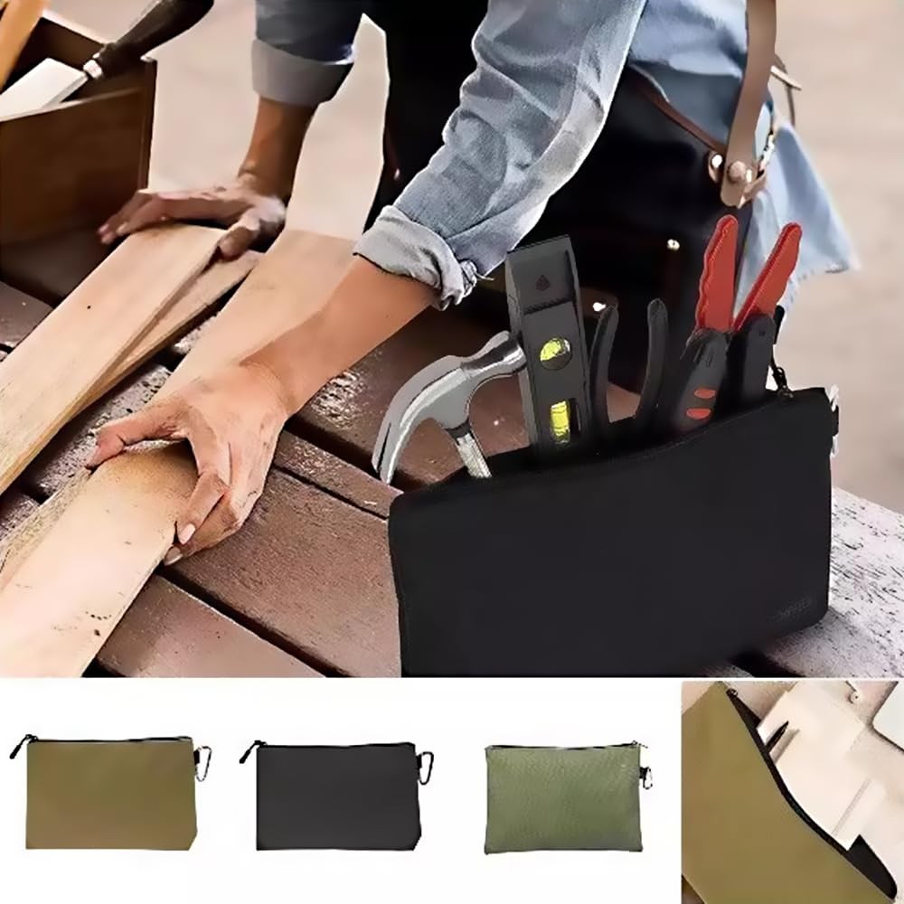 4Pcs Premium Tool Bag Set,12 inch Zippered Pouch with Small, Color 1