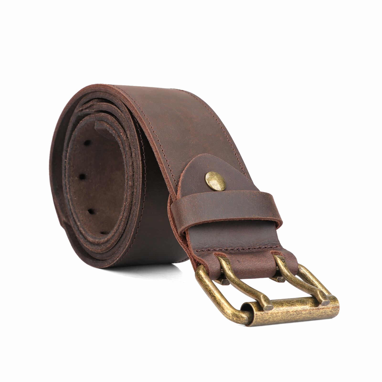 Tourbon Leather Tools Carry Holster Belt Workshop Double Roller Buckle Rig Belt✅