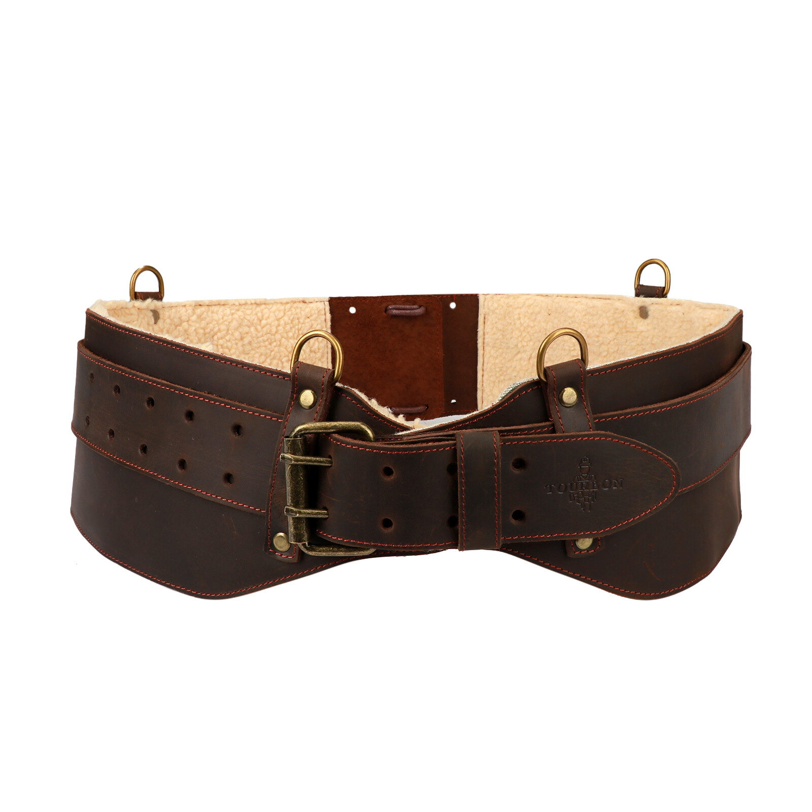 TOURBON Woodcutting Logging Belt Heavy Duty Felling Tools Carrier Soft Padded US