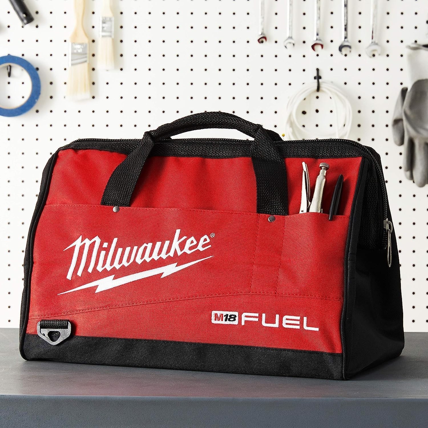 Milwaukee 902033036 23x12x12 Canvas Tool Bag W/Strap