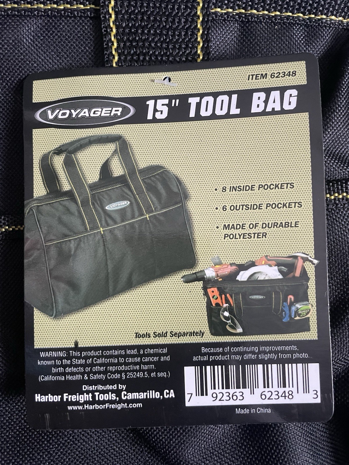 This Is A Voyager 15 Tool Bag (Item 62348) New Never Used