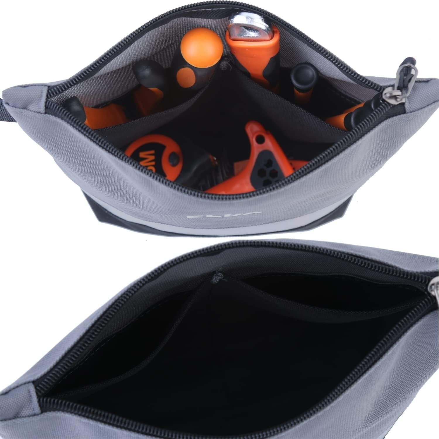 ELDA 2 Pack Stand-Up Tool Pouch Zipper Bag Organizer Waterproof Storage Bag