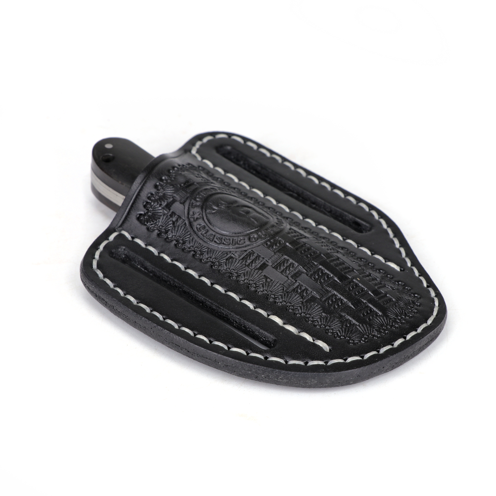 TOURBON Folding Pocket Knife Belt Holster Tool Carry Sheath Cover Gift Black US