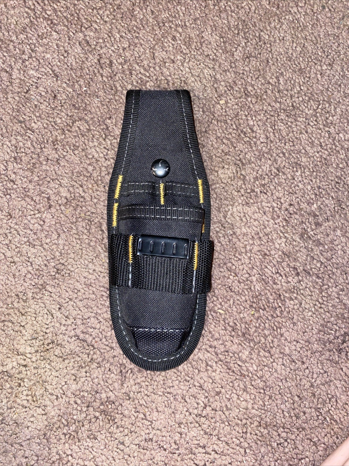 Utility Knife Hold Pliers Tape Measure Snap Loop Carry Small Tools Black Yellow