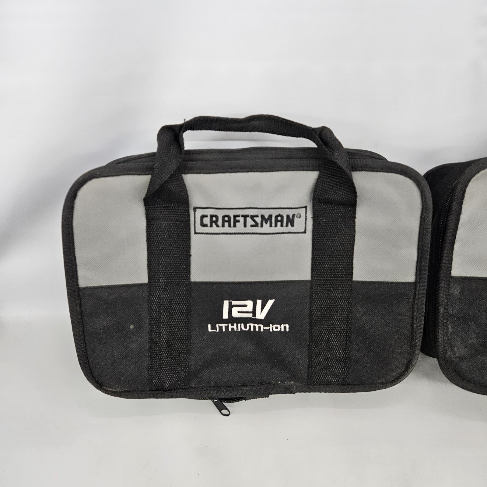 Lot of 2 Craftsman NEXTEC 12V Large Tool Case Bags 16″ X 9.5″ X 3″