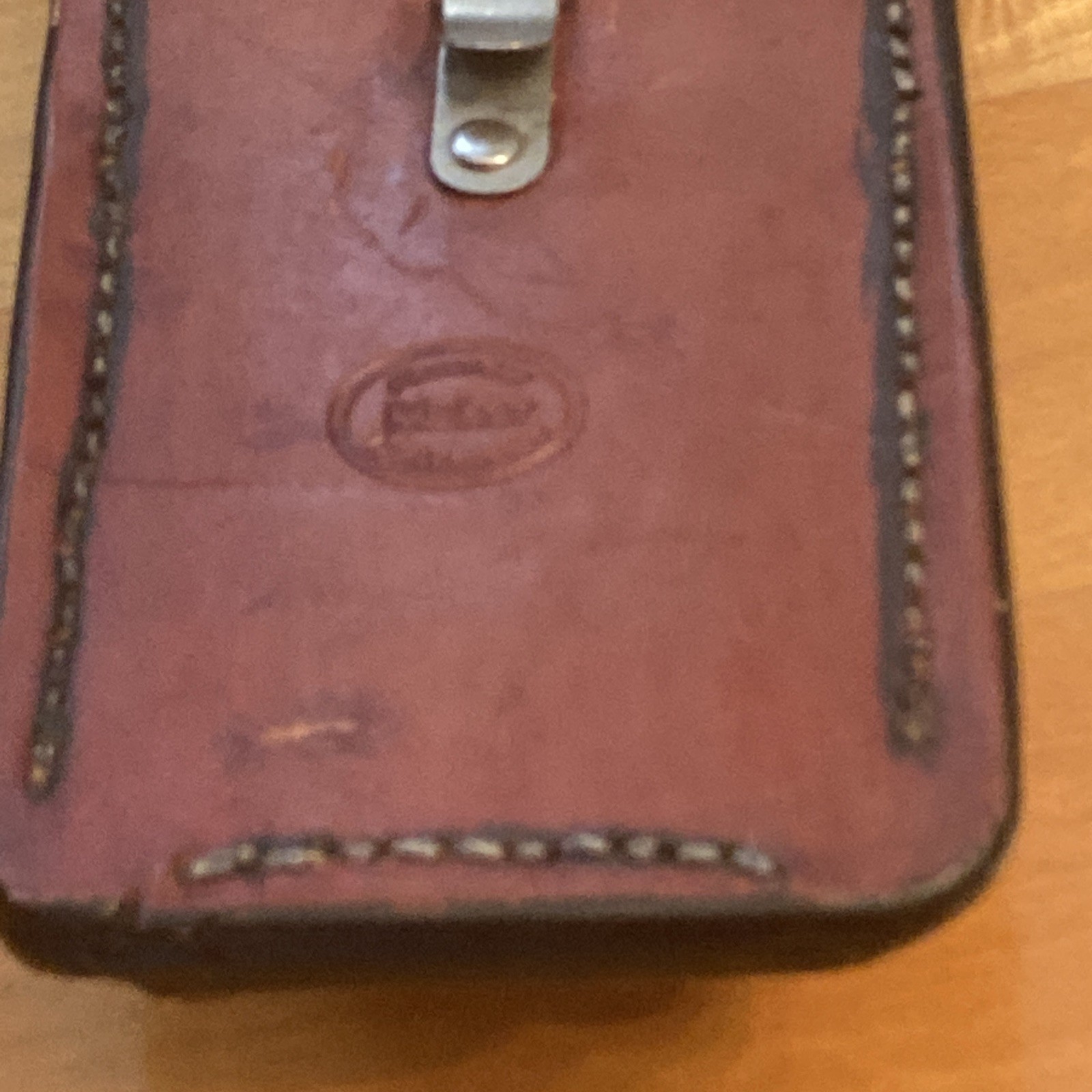 Handmade Leather Tool Holster Belt Clip, Tape, Pliers 7.75 x 3.75 x 1.25