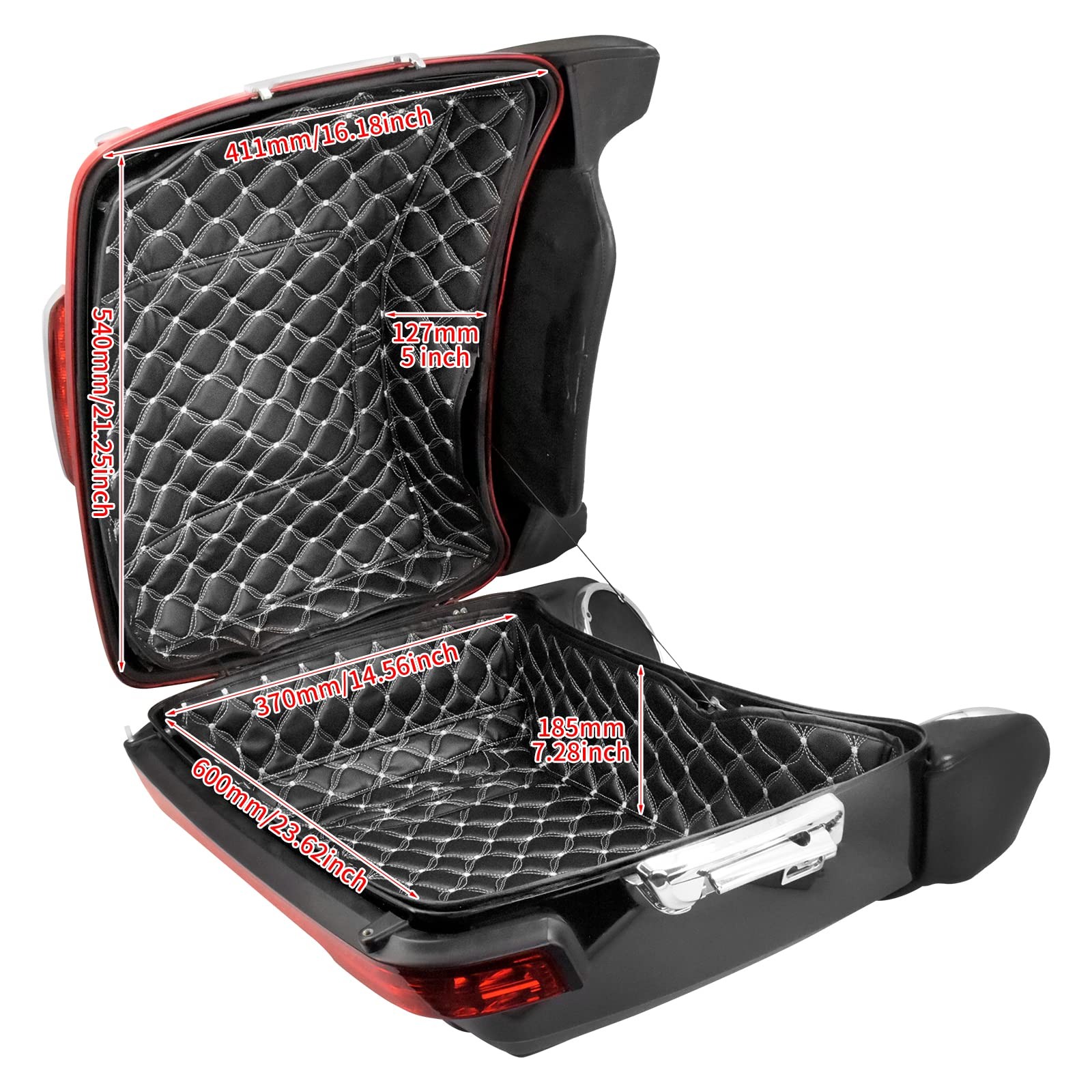 King Tour Pack Liners White Thread Stitching Touring Pak Inserts Fit for Harl…
