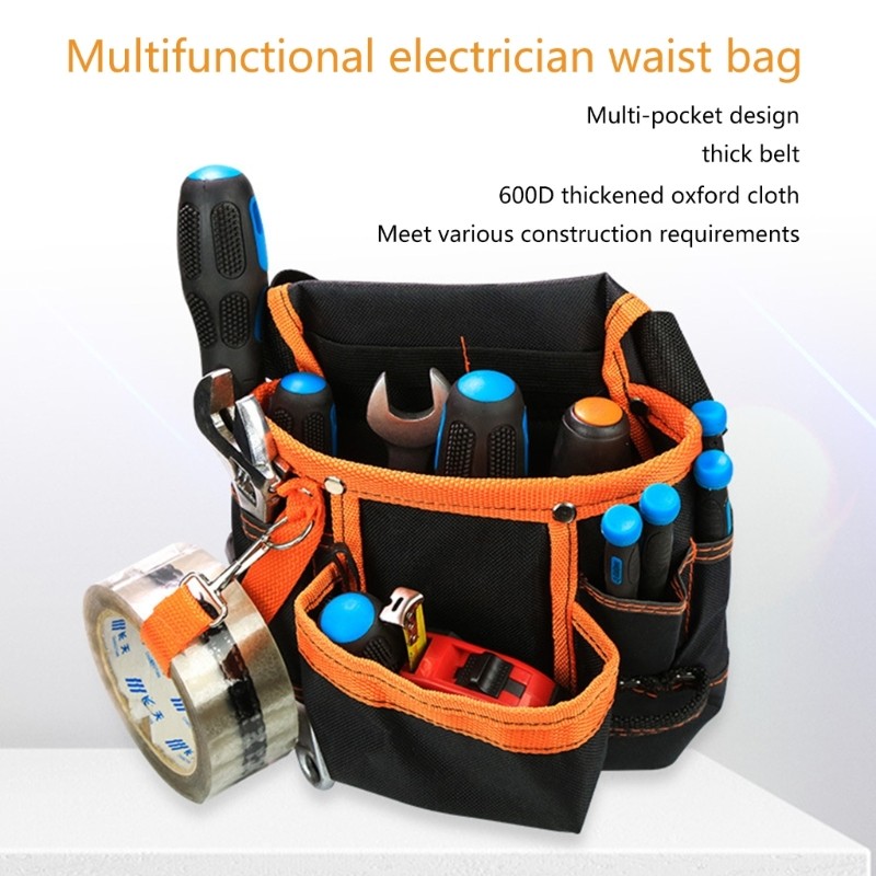 600D Oxford Cloth Tool Bag Maintenance Special Organizer Hardware Tool Belt Bag