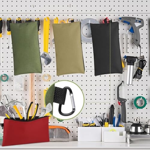4 Pack Premium Tool Pouch Zipper Bags – 12″ with Zipper – Tool Bag