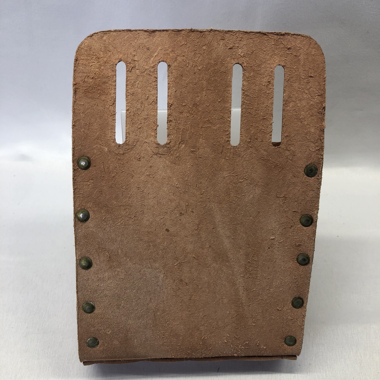 Klein Tools 5126 5 Pocket Durable Tradesman Tan Leather Tool Pouch with Clip USA