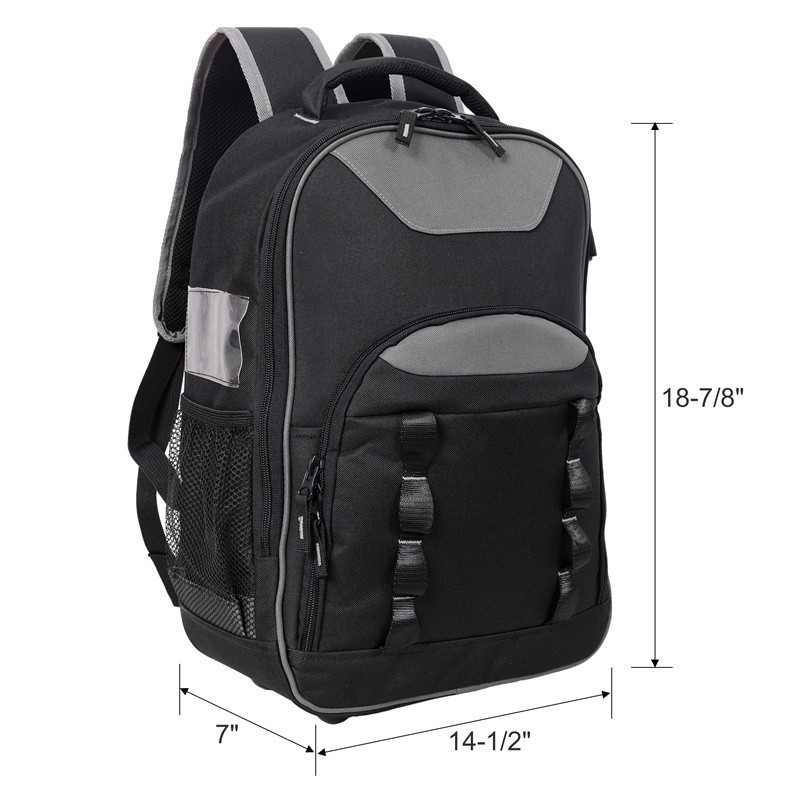 Heavy-Duty Tool Bag Oxford Cloth Multifunctional Tool Backpack for Electricians