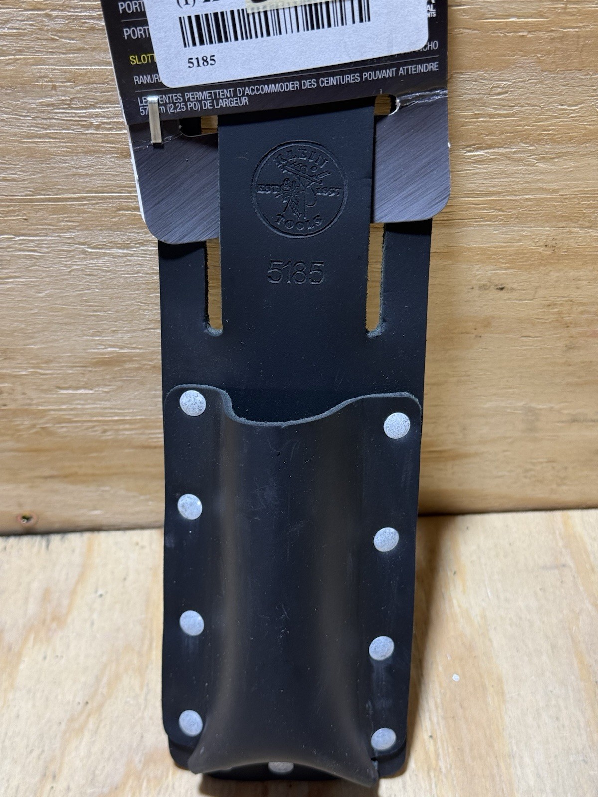 Klein Tools 5185 Leather Utility Knife Holder Pouch Fits 2.5 Inch Belts Black