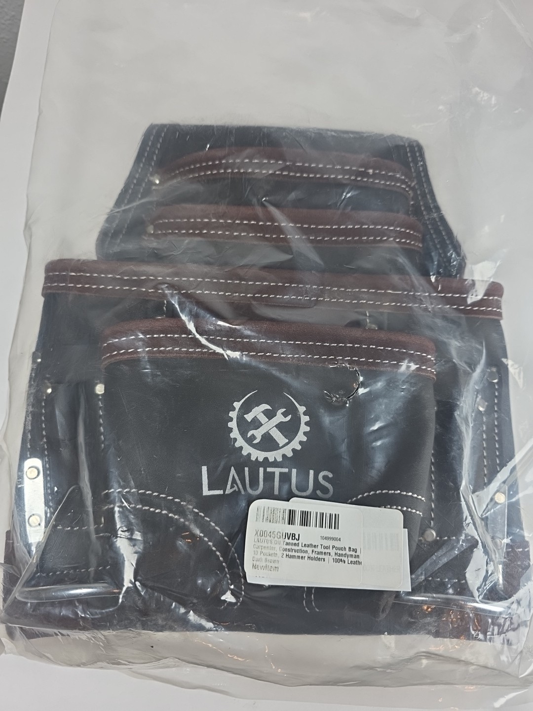 Oil Tanned Leather Tool Pouch Bag | Carpenter, Construction, Framers, Handyma…