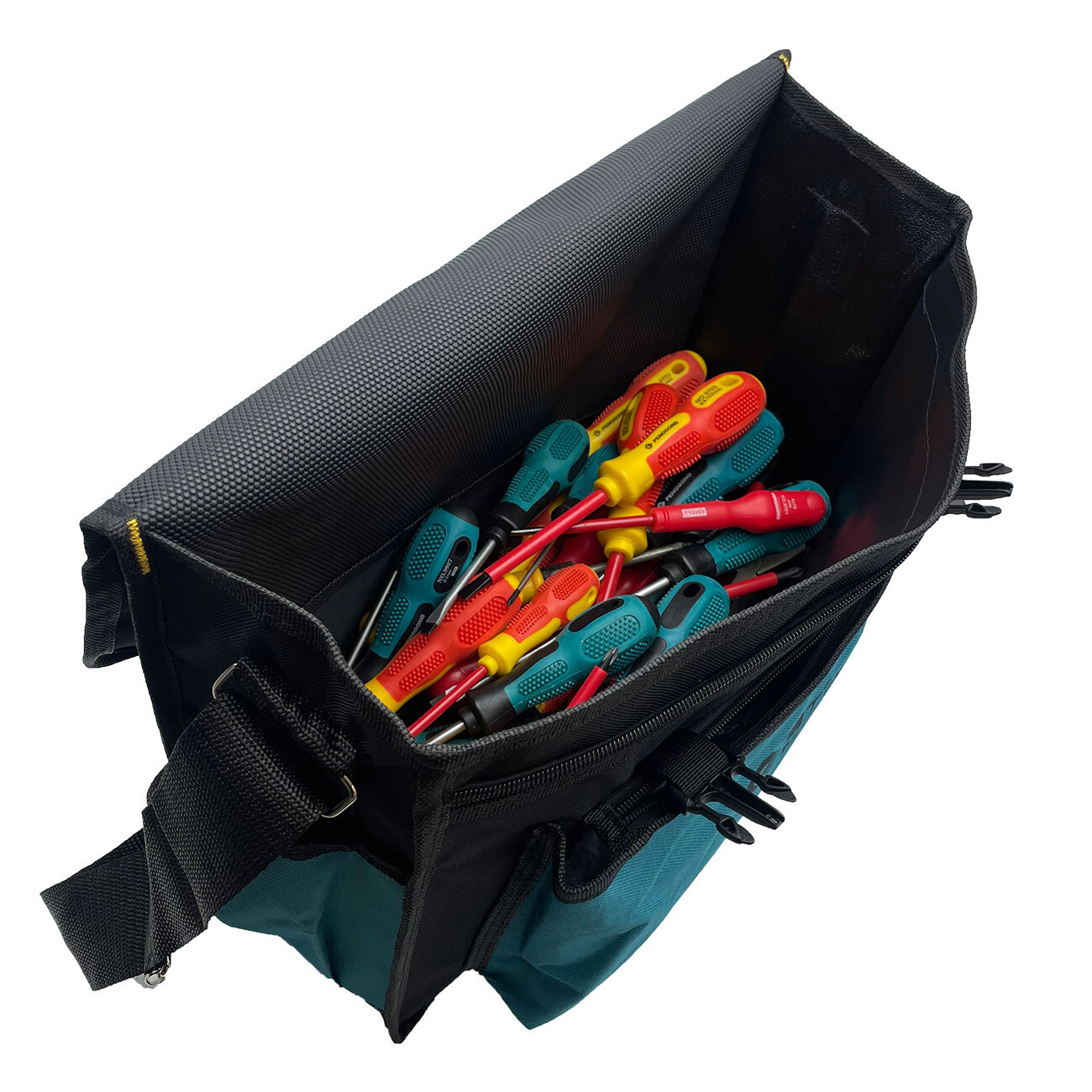 15″ Wide Mouth Heavy Duty Electrician Tool bag Multi Purpose 15.35″x4.92″x12.6″