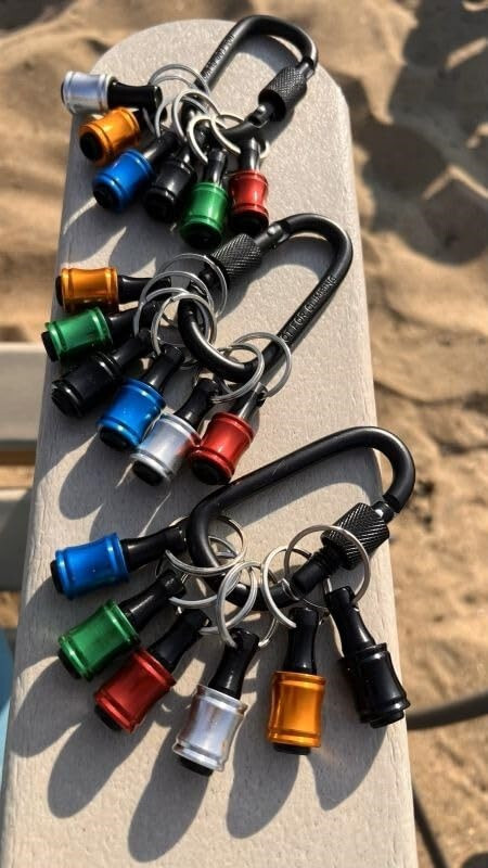 Drill Bit Holder Keychain 1/4″ Socket Hex Shank Impact Driver Screwdriver Holder