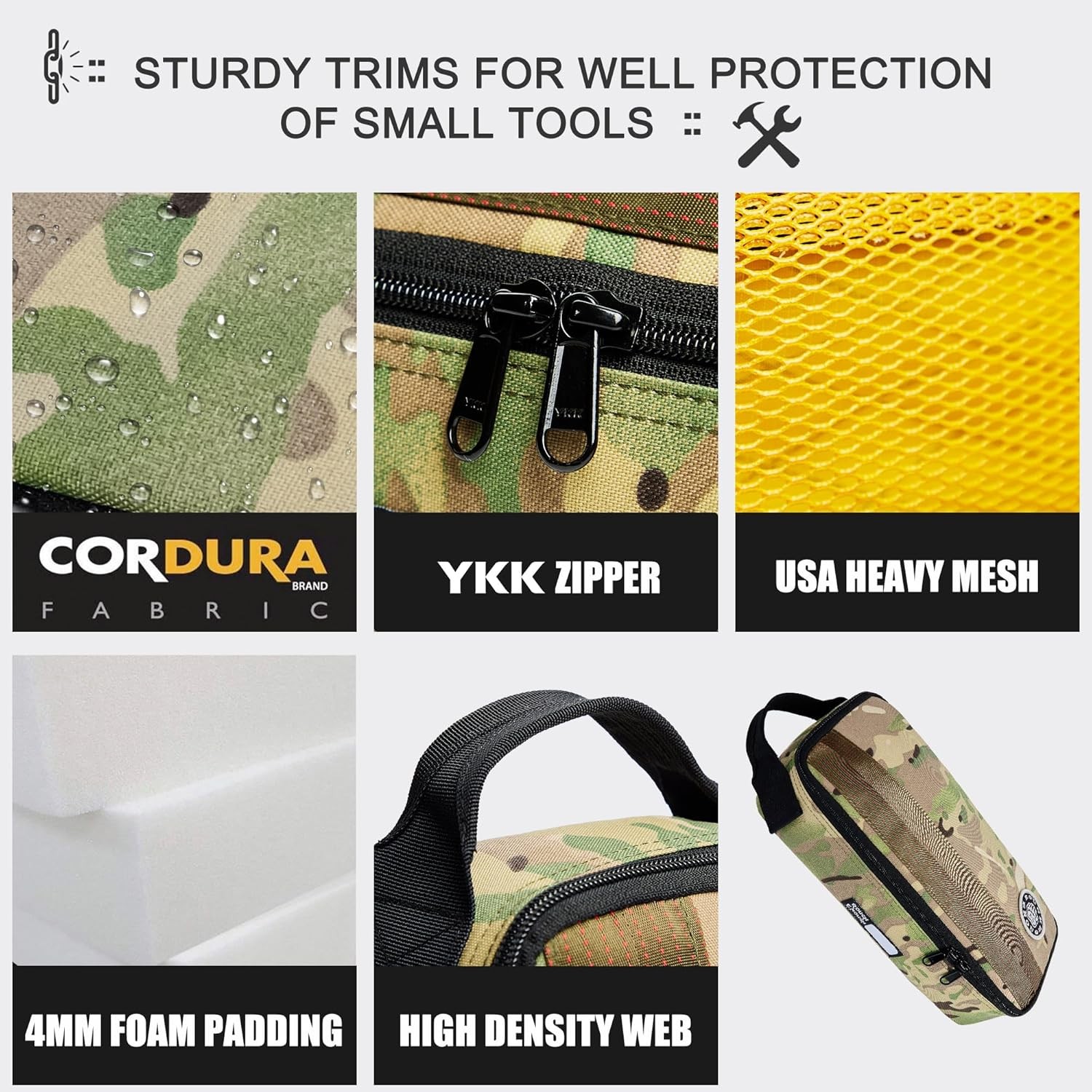 Rough Enough 12″ Small Tool Bag Water Resistant Camo