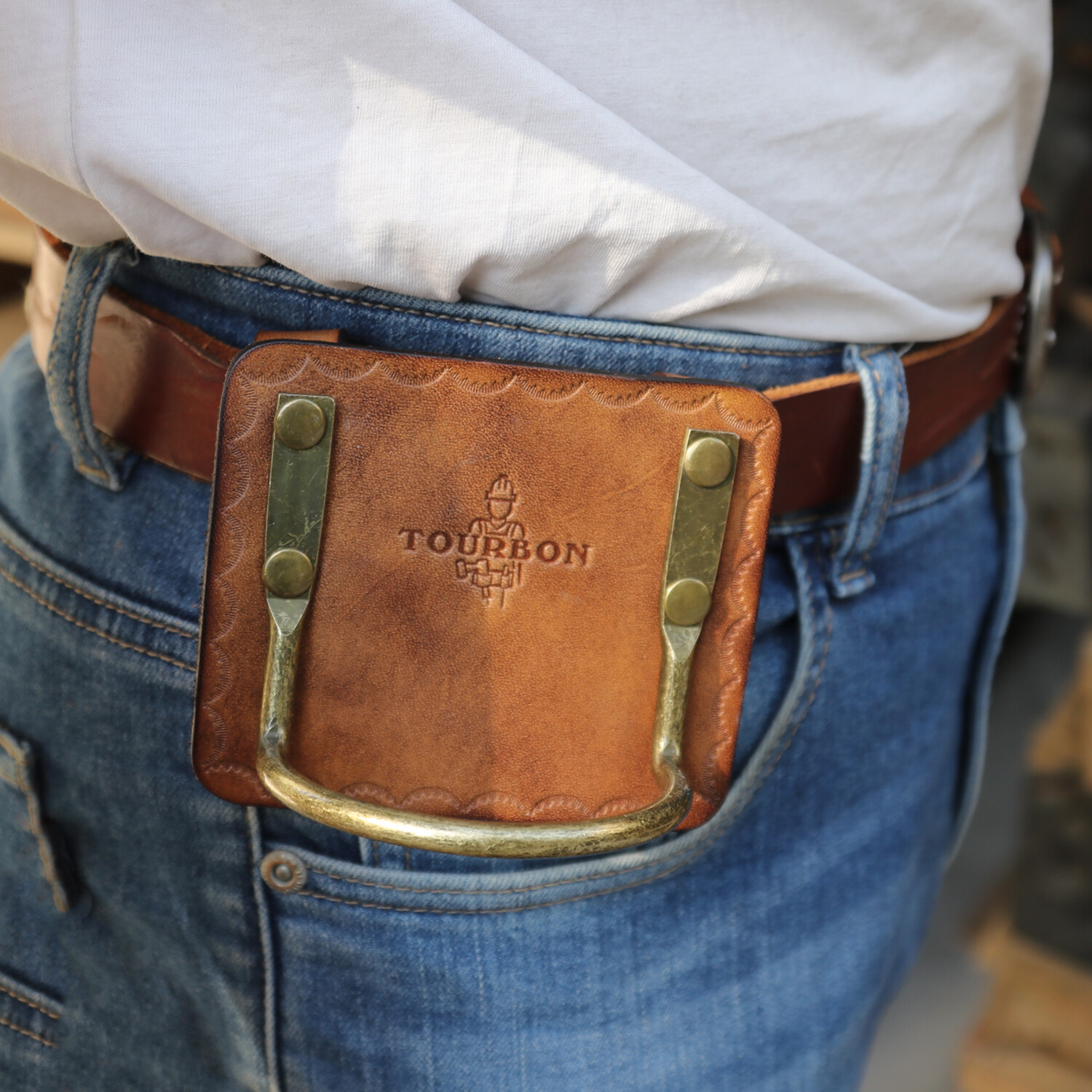 TOURBON Felling Axe Carrier Ax Holster Hammer Hatchet Holder Belt Loop Camping
