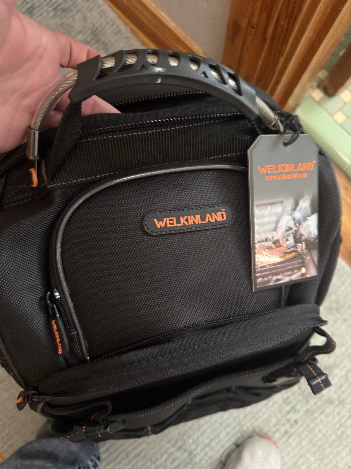 Tool Bag, Heavy-Duty Jobsite back pack for electricians Welkinland Ballistic