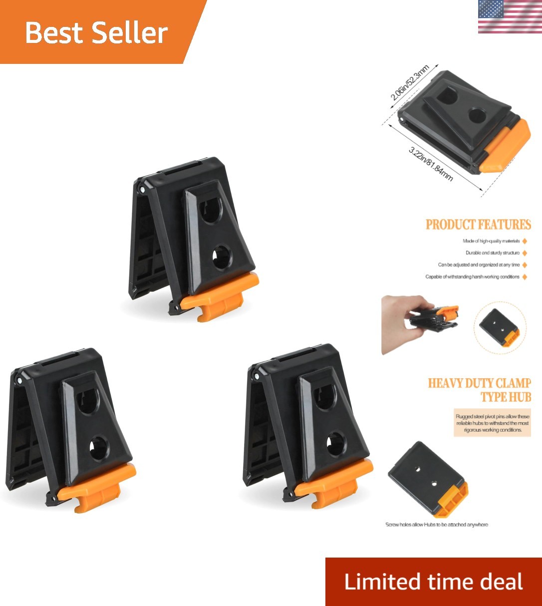 Reliable 3-Piece Tool Belt Clip Set for Efficient Tool Organization – TOU-CT Fit