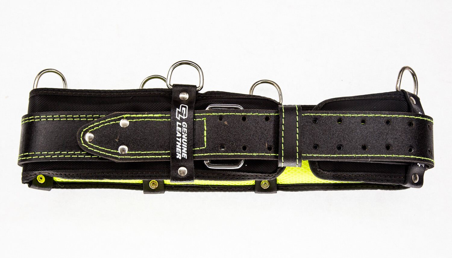 4″ in Heavy Duty Leather Work Tool Belt with Extra Foam Padded Fits upto 54″