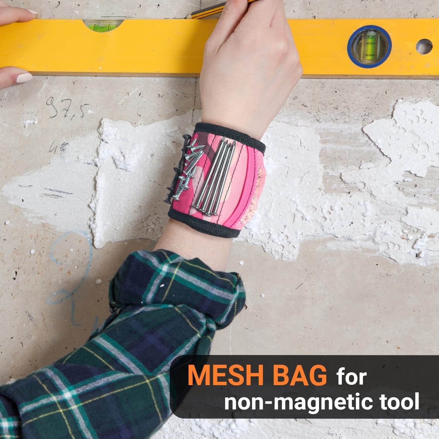 Exact Design Magnetic Wristband – Unisex Bracelet with 8x Super Strong Magnets