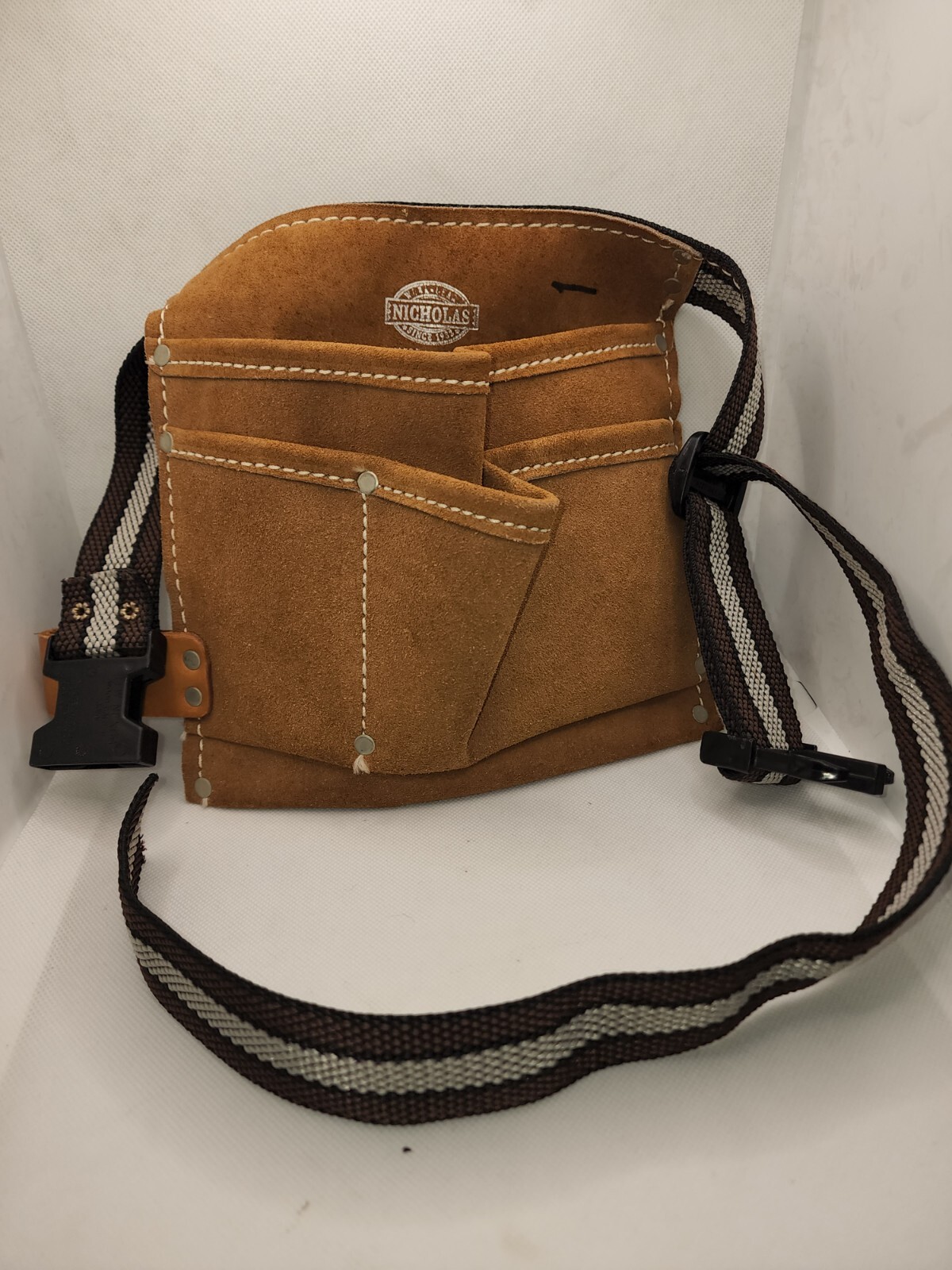 Nicholas Work Gear Top Grade Cow Hide Tool Belt With Adjustable Belt 8×8 inch