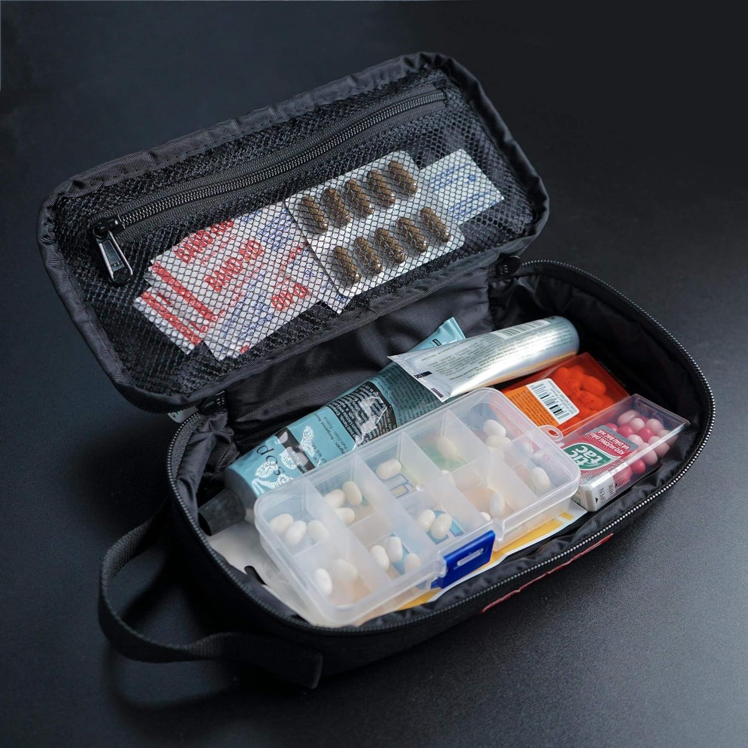Rough Enough Small Tool Bag Pouch Large Black Pencil Case Box for Kids