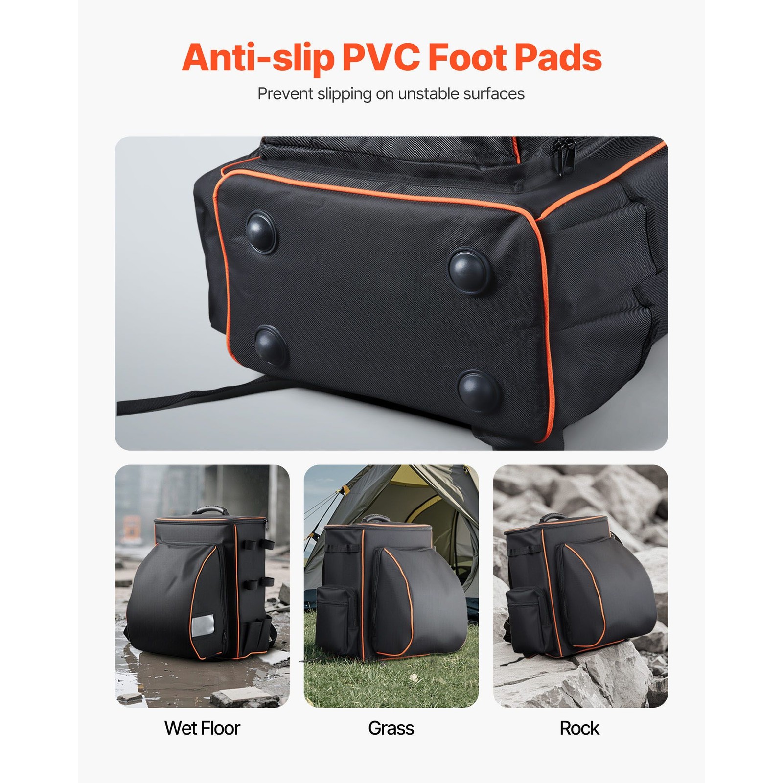 Welding Backpack 35.6L, 600D Polyester, Helmet Catch & 3 Side Pockets