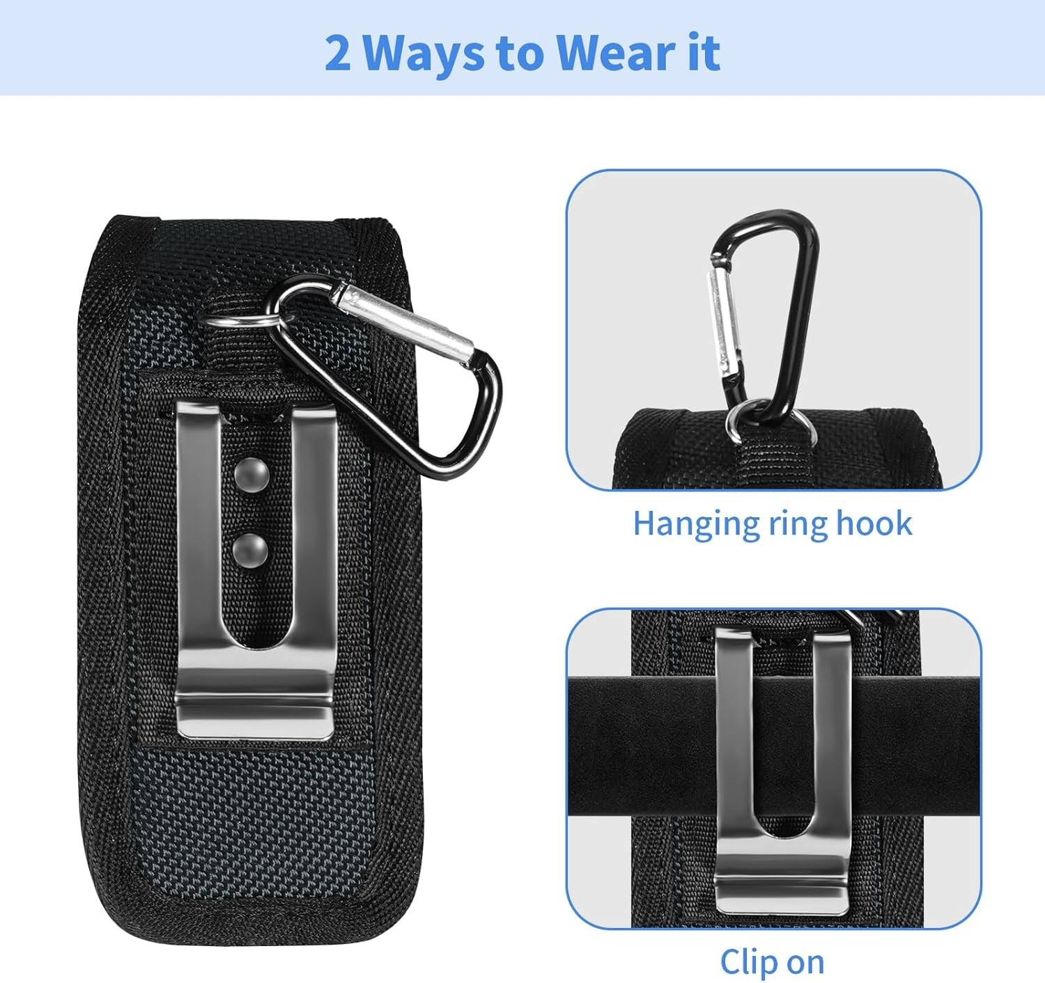 Small Tool Holder, Min Work Organizer Tool Pouch and Knife Holder with Snap Clip