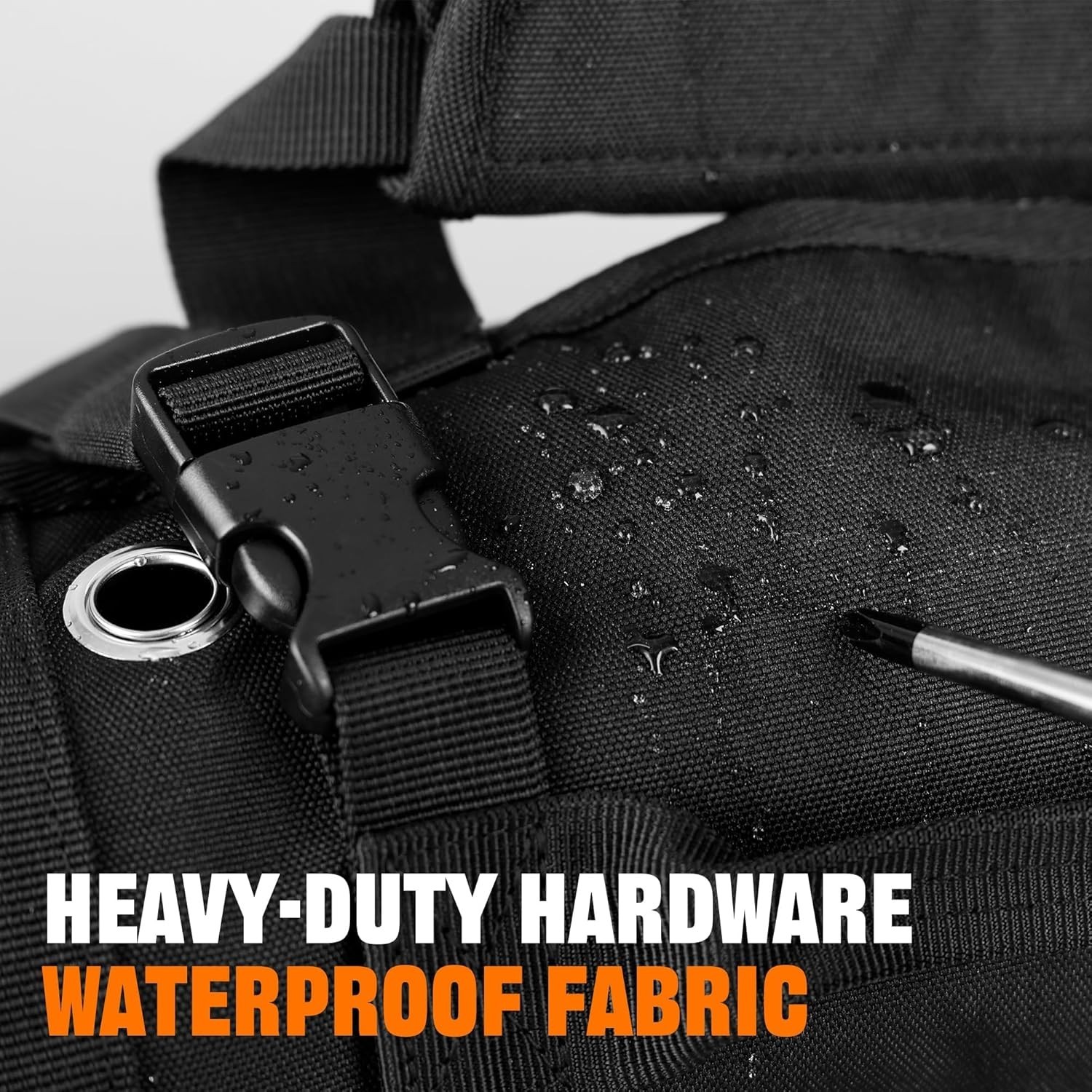 Portable Foldable Roll Up Tool Bag, Heavy Duty Tool Organizer Bag with 5 Comp…