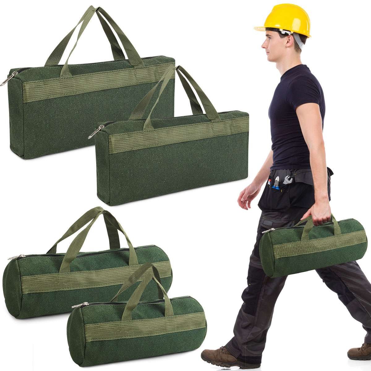 Canvas Tool Bag Heavy Duty Carry Tote Storage Work Utility Mechanic Military Bag