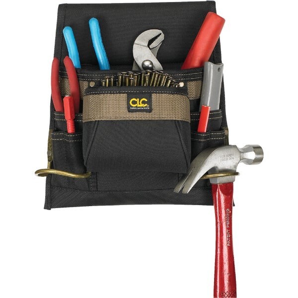 (12)-CLC 8-Pocket Polyester Nail & Tool Bag Made of 600D polyester Model: 1823