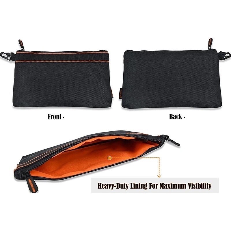 Zipper Pouch Tool Bag Heavy Duty Utility Tote Storage Inside Lining Pouch Travel