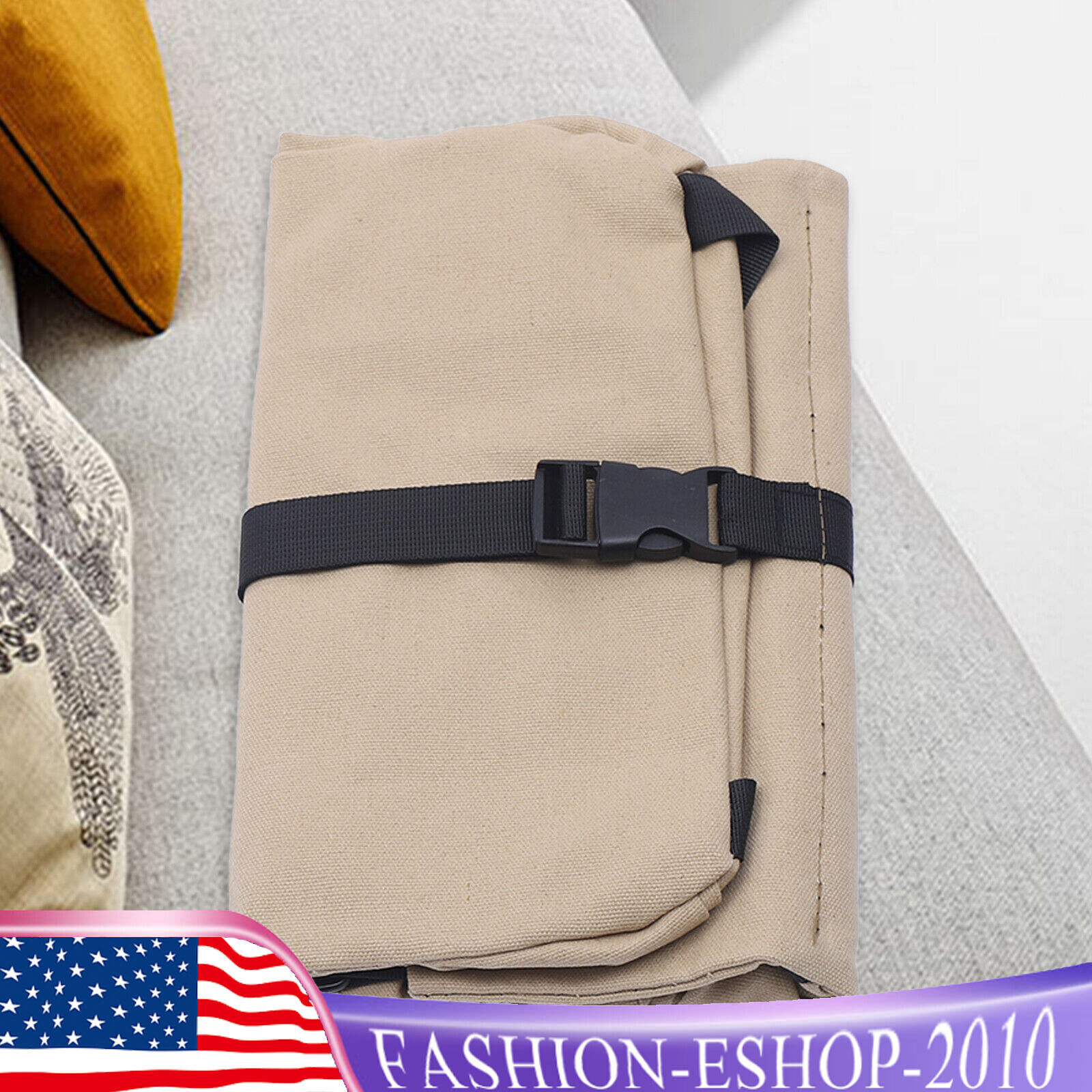 Multi-Purpose Roll Up Tool Bag Wrench Pouch Hanging Organizer Storage 5-Pockets