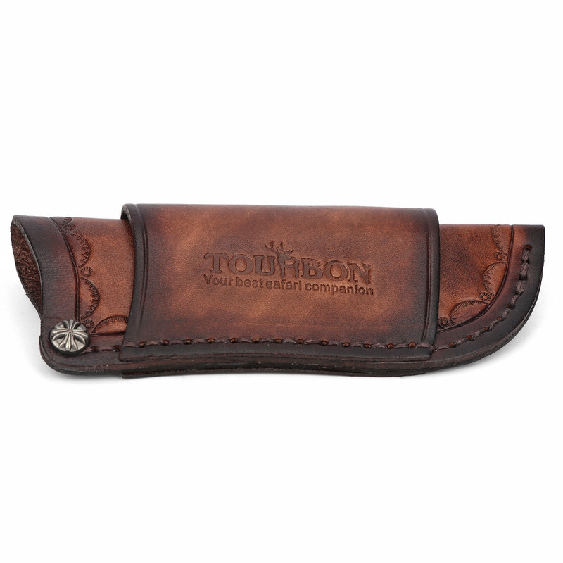 TOURBON Pocket Folding Knife Sheath 4″ Fixed Blade Belt Holster Cover Camping